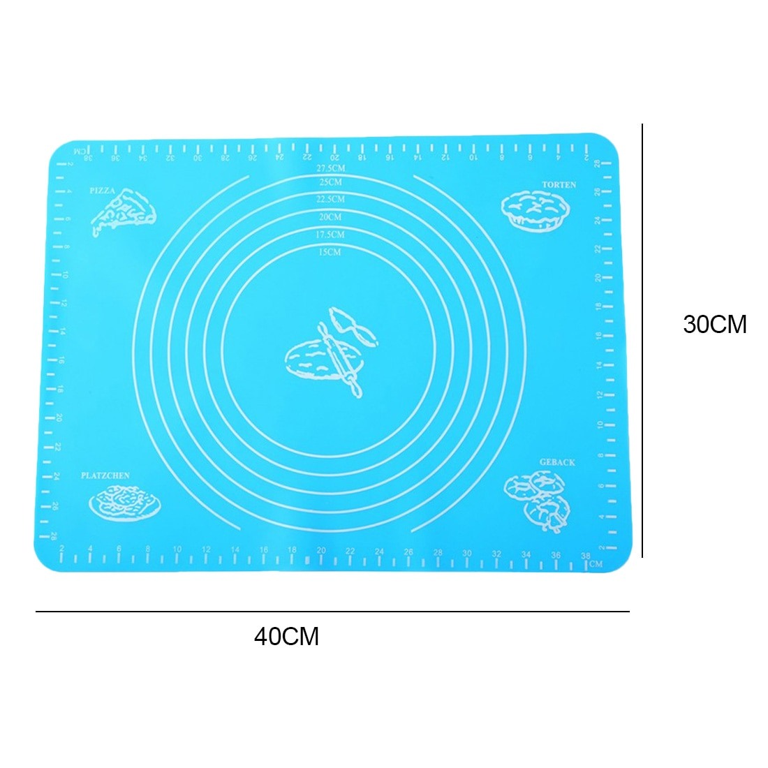 Thick High-Temperature Resistant Silicone Dough Mat