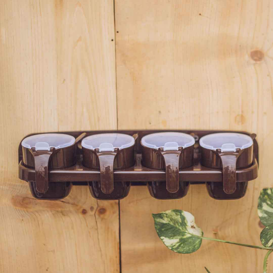 4 In 1 Beautiful Chilli Spice Rack – Stylish & Space-Saving Kitchen Organizer